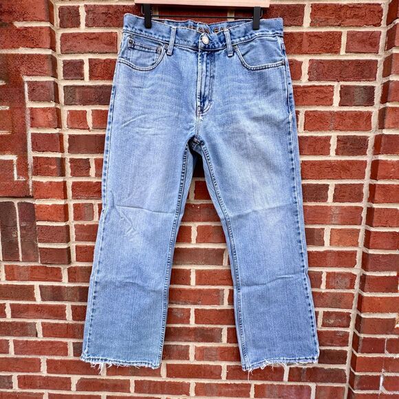 American Eagle Jeans Mens Size 33 Bootcut Y2K Distressed Grunge - Picture 1 of 16